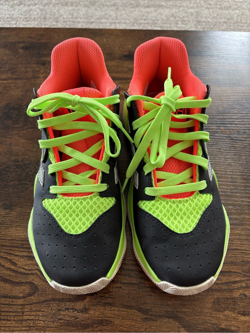 Adidas Harden Stepback Neon basketball shoes kids size 5 unisex- lightly used